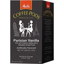 Melitta MLA 75411 Melitta Coffee Pod - Parisian Vanilla - 0.3 Oz - 18 