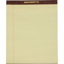 National 7530013566727 Skilcraft Writing Pad - 50 Sheets - 0.31 Ruled 