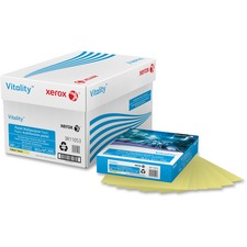 Domtar XER 3R11053 Xerox Vitality Pastel Multipurpose Paper - Yellow -