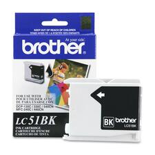 Original Brother LC51BK Ink Cartridge - Inkjet - 500 Pages - Black - 1