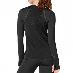 Urban URBAN SAV US105BLKM-M Carnegie Women's Long Sleeve Top In Black