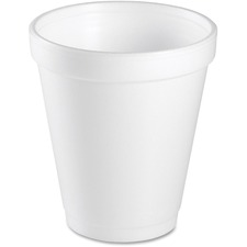 Dart DCC 8J8 Dart Small Drink Cup - 8 Fl Oz - 25  Bag - White - Foam -