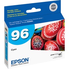 Original Epson T096220 96 Ink Cartridge - Inkjet - Cyan - 1 Each