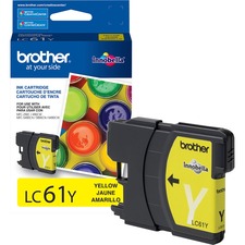 Original Brother LC61Y Ink Cartridge - Inkjet - 325 Pages - Yellow - 1