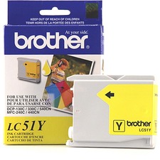 Original Brother LC51Y Ink Cartridge - Inkjet - 400 Pages - Yellow - 1