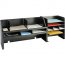 Mmf MMF 2061DOBK Mmf Raised Shelf Design Desk Organizer - 4 Compartmen