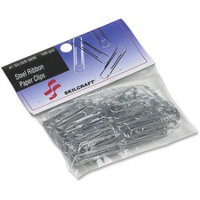 National 7510014676738 Skilcraft Paper Clips - No. 1 - 100  Pack - Sil