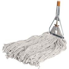 Genuine GJO 54201 Joe Wood Handle Complete Wet Mop - 60 X 0.94 Cotton 