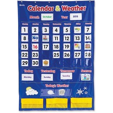 Learning LRN LER2418 Calendarweather Pocket Chart - Themesubject: Lear