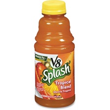 Campbells CAM 5516 V8 Splash Fruit Juice - Tropical Flavor - 16 Fl Oz 