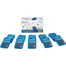 Learning LRN LER0038 Primary Calculator Set - Dual Power - 8 Digits - 