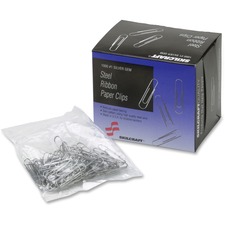 National 7510001614292 Skilcraft Paper Clips - No. 1 - 1000  Box - Sil