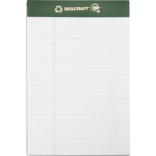 National 7530015169629 Skilcraft Perforated Chlorine Free Writing Pad 