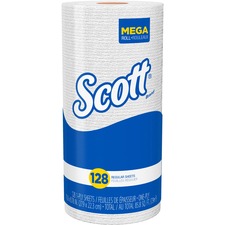 Kimberly KCC 41482 Scott Kitchen Roll Towels - 1 Ply - 128 Sheetsroll 