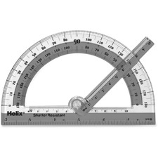 Helix HLX 60009 Swing Arm Protractor - 1 Piece(s) - Plastic - Assorted