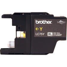 Original Brother LC75Y Ink Cartridge - Inkjet - 600 Pages - Yellow - 1