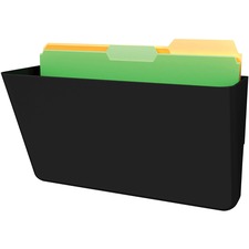 Deflecto DEF 93204 Sustainable Docupocket Letter Black-1 Pocket 50% Re