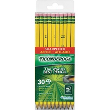 Dixon DIX 13830 Ticonderoga Presharpened No. 2 Pencils - 2 Lead - Yell