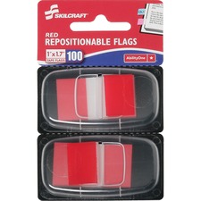 National 7510013152019 Skilcraft Repositionable Self-stick Flags - 1 X