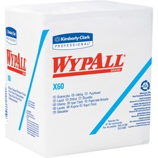 Kimberly KCC 34865 Wypall Wypall X60 Wipers - 12 X 12.50 - White - Abs