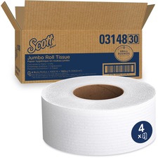 Kimberly 03148 Scott Jrt Jr Jumbo Roll Bath Tissue - 2 Ply - 3.50 X 10