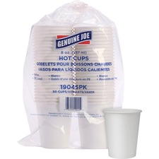 Genuine GJO 19045CT Joe Lined Disposable Hot Cups - 8 Fl Oz - 1000  Ca