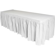 Genuine GJO 11915 Joe Nonwoven Table Skirts - 14 Ft Length - Adhesive 