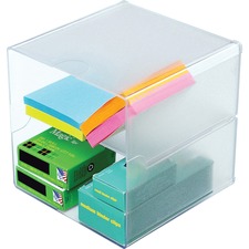 Deflecto DEF 350701 Stackable Cube Organizer - 6 Height X 6 Width X 6 