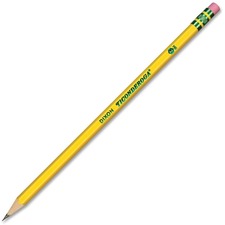 Dixon DIX 13924 Ticonderoga No. 2 Pencils - 2 Lead - Yellow Wood Barre