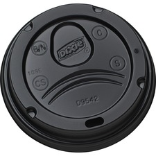 Georgia DXE D9542B Dixie Hot Cup Lid - Dome - 1000  Carton - Black