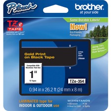 Brother TZE354 P-touch Tze 1 Laminated Tape Cartridge - 1516 - Rectang