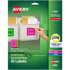 Avery 06482 Averyreg; Multipurpose Oval Labels - Removable Adhesive - 