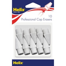 Helix HLX 37360 Professional Hi-polymer Pencil Cap Eraser - White - 3.