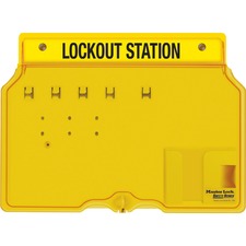 Master MLK 1482B Master Lock Unfilled Padlock Lockout Station With Cov