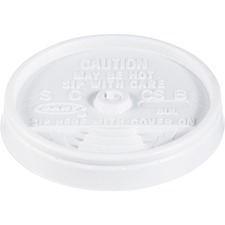 Dart DCC 8UL Dart Sip Thru Lid - Dome - 1000  Carton - White