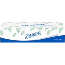 Kimberly KCC 21340 Surpass Flat Box Facial Tissue - 2 Ply - Yellow - S