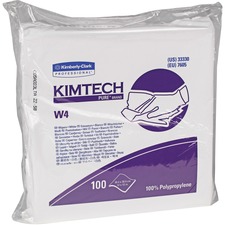 Kimberly KCC 33330 Kimtech Pure W4 Dry Wipers - For Multipurpose, Indu