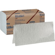 Kimberly KCC 01770 Wypall L10 Dairy Towels - 1 Ply - Single Fold - 9.3