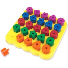 Learning LRN LER1572 Stacking Shapes Pegboard - Themesubject: Learning