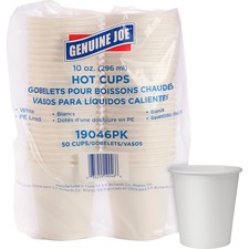 Genuine GJO 19046CT Joe Lined Disposable Hot Cups - 50 - 10 Fl Oz - 10