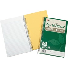 National 7530016002020 Skilcraft Three-subject Spiral Notebook - 150 S