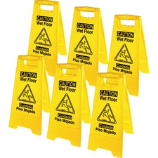 Genuine GJO 85117CT Joe Universal Graphic Wet Floor Sign - 6  Carton -