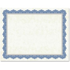 Geographics GEO 47849 Drama Blue Border Blank Certificates - 8.5 X 11 