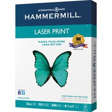 International HAM 104646RM Hammermill Paper For Color 8.5x11 Inkjet, L