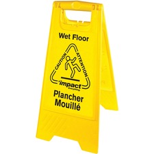 Impact IMP 9152WCT Englishspanish Wet Floor Sign - 6  Carton - Caution