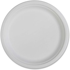 Genuine GJO 10218CT Joe Compostable Plates - 50  Pack - Sugarcane - Di