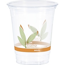 Dart SCC RTP12BARE Solo Bare Eco-forward Rpet Clear Cold Cups - 12 Fl 