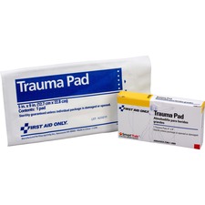 First FAO AN205 First Aid Only Trauma Pad - 5 X 9 - 1each - White