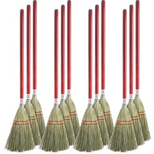 Genuine GJO 11501CT Joe Corn Fiber Toy Broom - 24 Handle Length - Wood