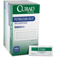 Medline MII CUR005345Z Curad Petroleum Jelly Ointment Packets - Ointme